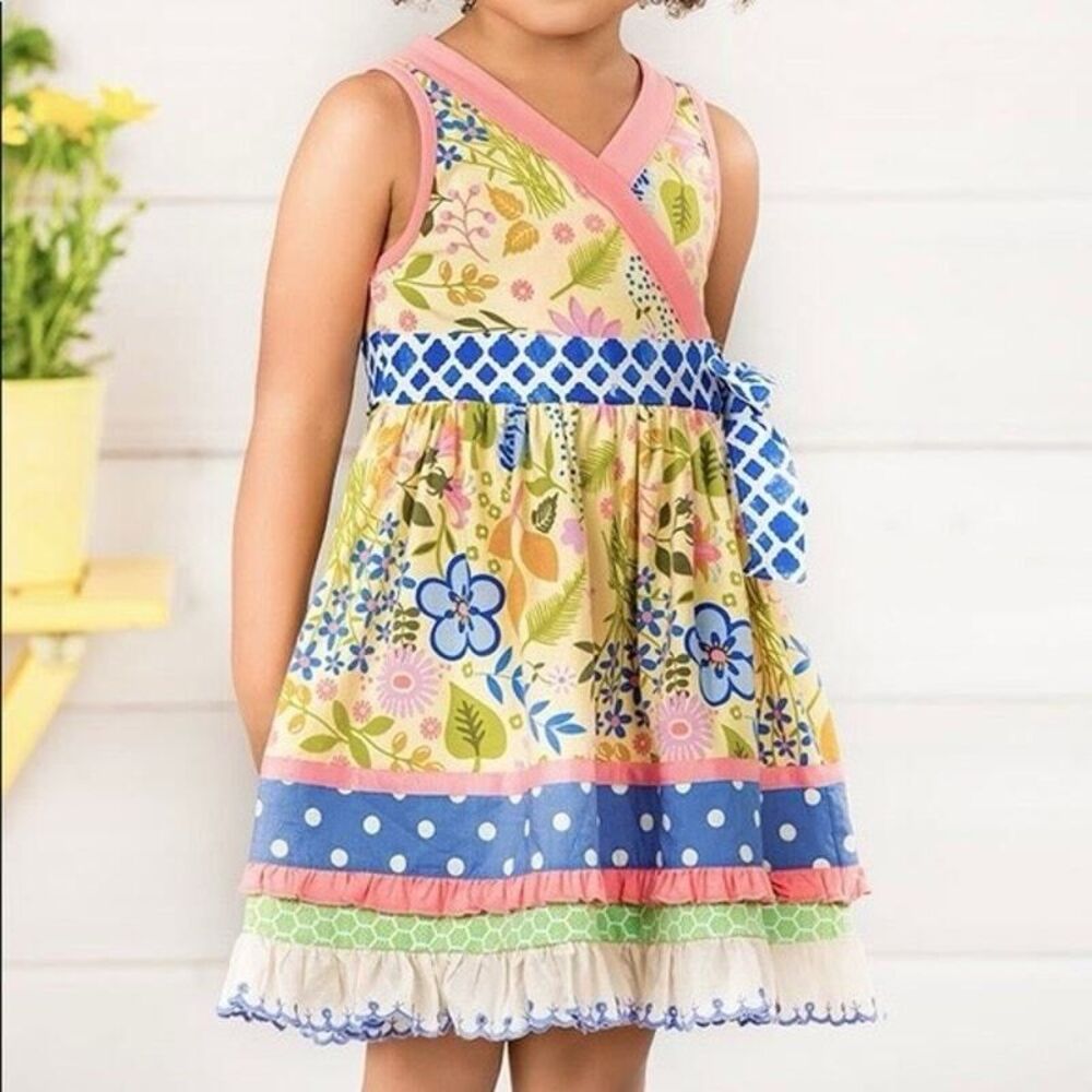 Matilda Jane May Day Dress Garden Path Scrappy Adventure Size 6